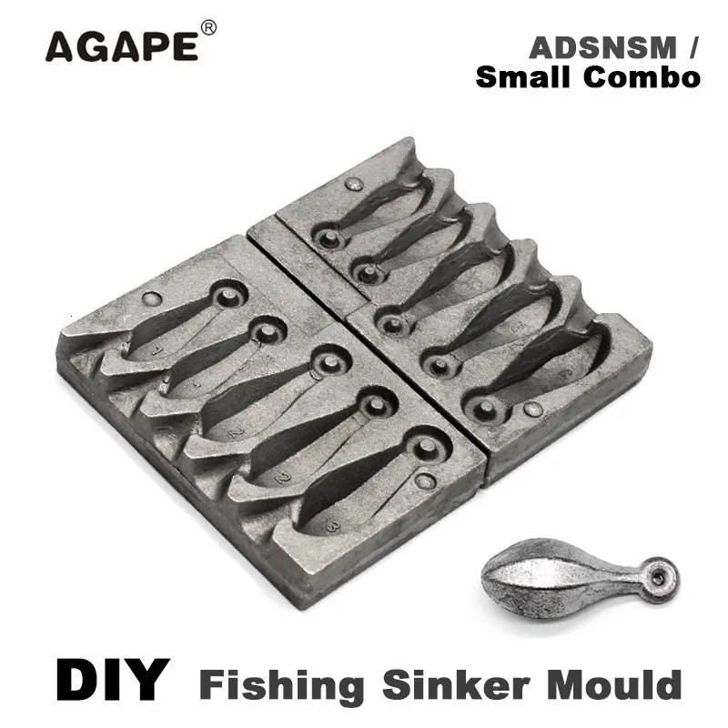 Fish Finder Agape DIY Fishing Snapper Sinker Mould ADSNSM Small Combo 28g  56g 84g 5 Cavities Accessories 230807 From Bei09, $37.28