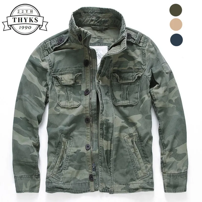 Kvinnors jackor militär denim jacka män retro camo multi-fockets mens cowboy jackets mode last jeans rockar jaqueta maskulina storlek s-2xl 230807