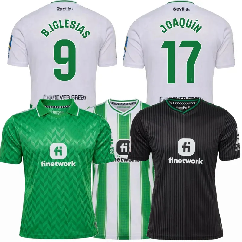 2023 2024 Real Club Soccer Jerseys ISCO ROCA Carvalho Mandi Betis FEKIR JUAN MIGUEL A.GUARDADO MIRANDA B.IGLESIAS JOAQUIN AYOZE Bellerin 23 24 maglia da calcio da uomo per bambini