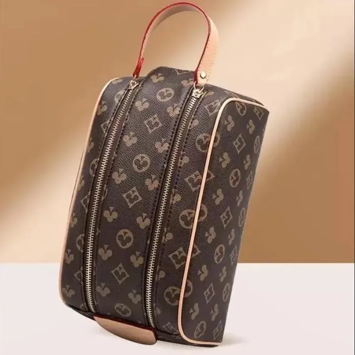 2020 doppel-reißverschluss männer reisen wc tasche mode frauen waschen tasche große kapazität kosmetik taschen make-up kulturbeutel tasche brieftasche L03