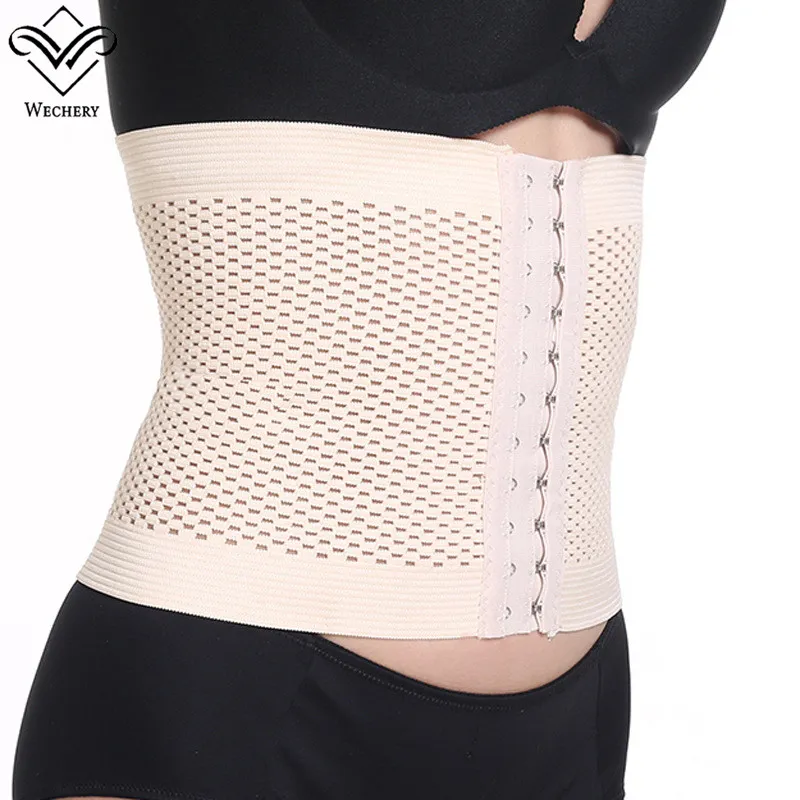 Hot Sale Breathable Steel Boned Body Shaper Adjustable Postpartum Girdle Support Slimming Waist Trainer Corset