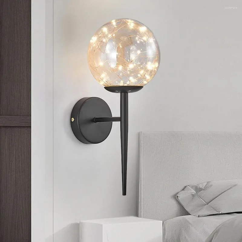 Wall Lamp Modern Led Bedroom Nordic Minimalist Living Bedside Sconce Dining Kitchen Indoor Light Fixture