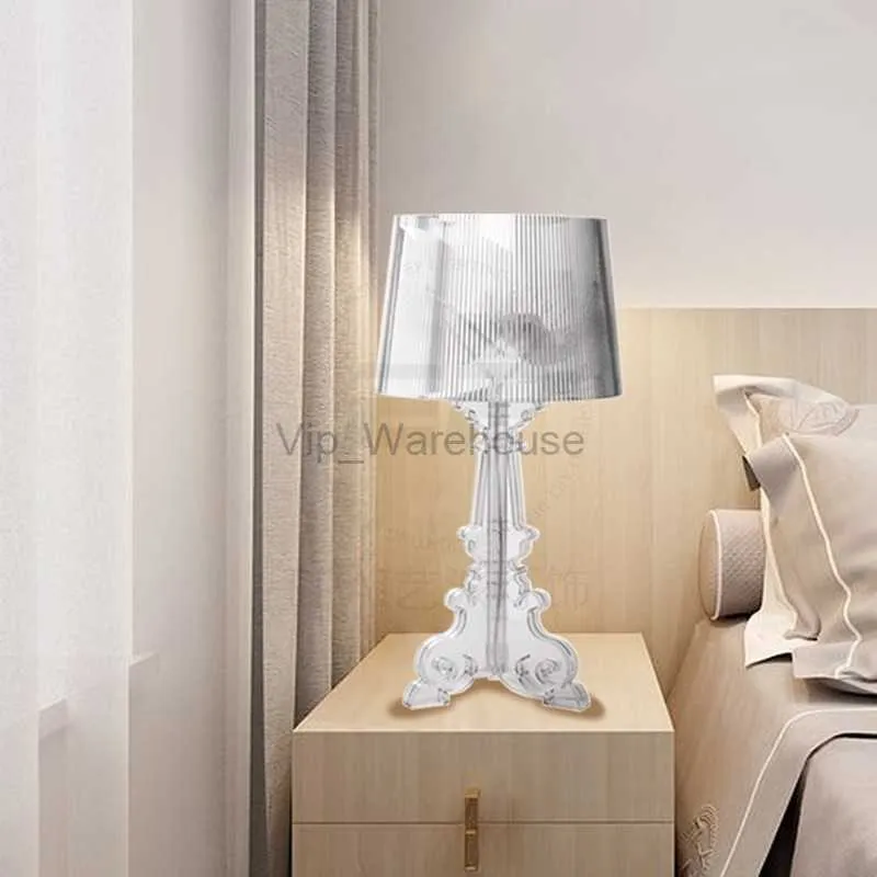 Kartell Bourgie Table Lamp Itaty Designer Acrylic Lamp for Living Room Study家の装飾クリエイティブベッドサイドベッドルームルームランプHKD230808