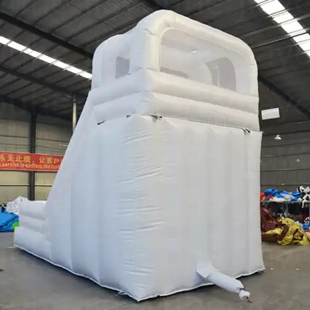 Commercial Trampolines Wedding White Bouncy Inflatable Jumping Castle Water Slide with Ball Pit White Bounce House Combo