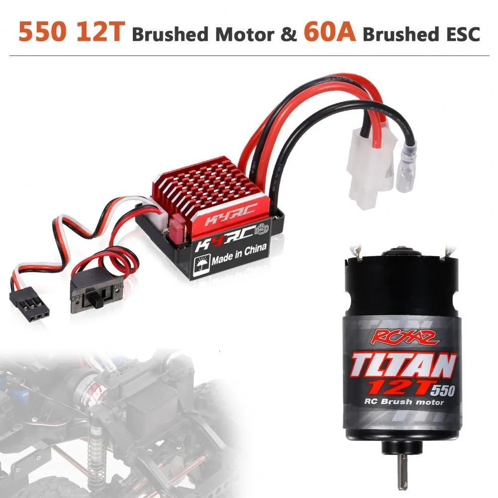 Electricrc Car Brushed Motor Smooth Tough CorrosionResistent Exakta stabil metallrockkrabber ESC för 550 230807