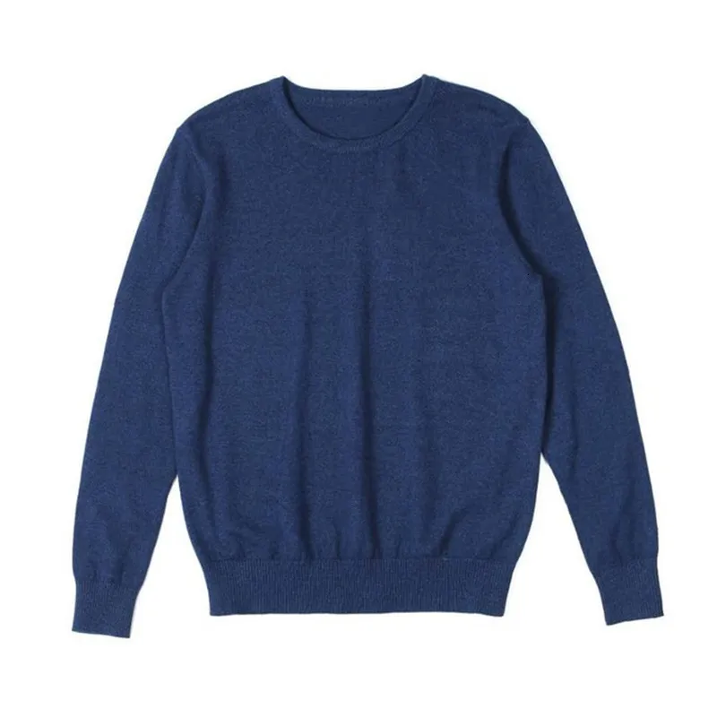 Męskie swetry 2023 Ma długie rękawy ciepłe zimowe stałe kolor Wysokiej jakości okrągły osłona szyi 230807