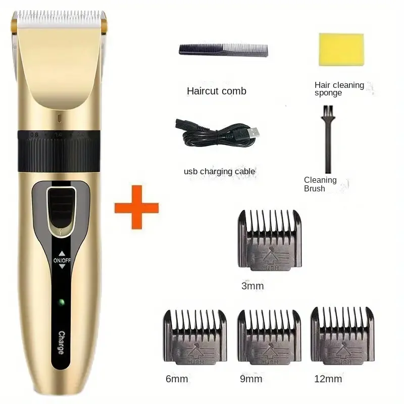 Upgrade Your Grooming Routine with this Professional Hair Trimmer Electric Clipper - USB Rechargeable!