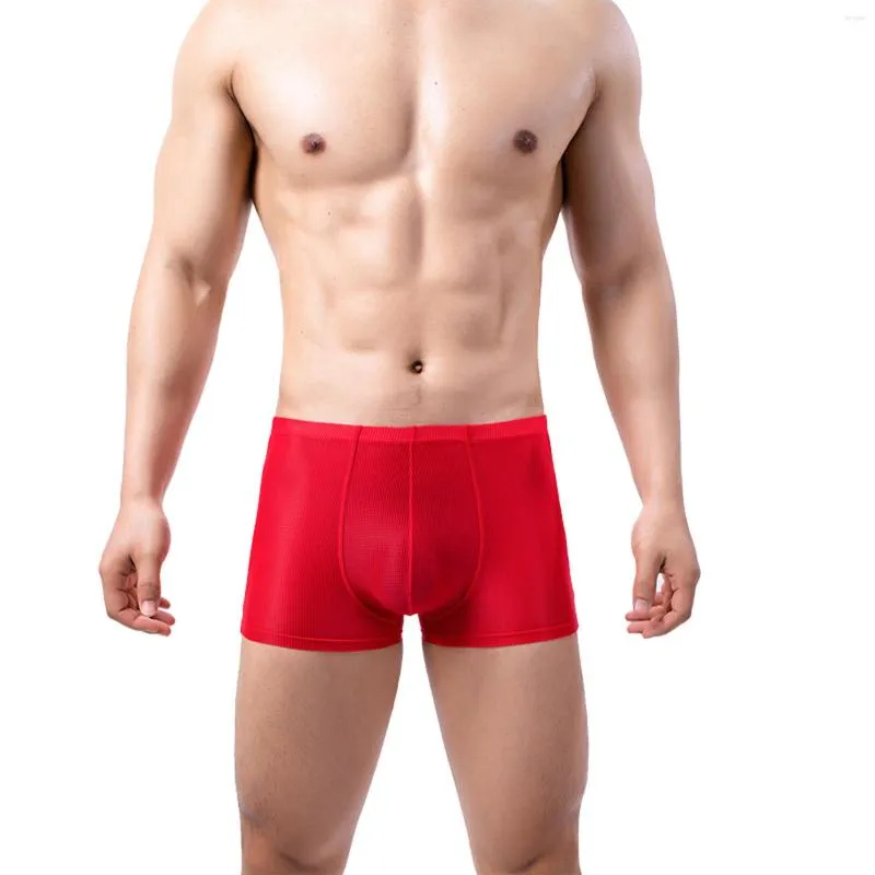 Caleçons hommes culottes BoxerShorts homme sous-vêtements hommes boxeurs respirant U convexe mâle Sexy grande taille Cuecas Calzoncillos