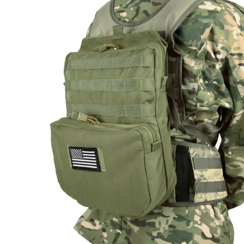 Gün paketleri molle taktik sırt çantası yelek genişleme paketi açık av aksesuarları poşet ordu airsoft rucksack askeri EDC 230807