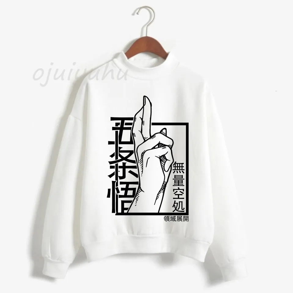 Męskie bluzy bluzy unisex jujutsu kaisen bluza men satoru gojo harajuku kawaii manga bluza z kapturem japońskie anime druk mody streetwear mężczyzna 230807