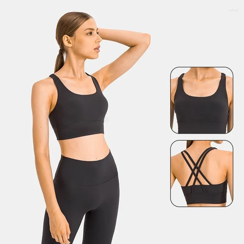 Yoga Outfit Top Vrouwen Beha Gym Sexy Sport Mode Cross Schoonheid Terug Fitness Ondergoed Gezond Hoge Sterkte Schokbestendig Zacht Breatha