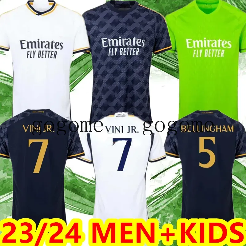 23 24 BELLINGHAM Soccer Jerseys 2023 REAL VINI JR BENZEMA CAMAVINGA RODRYGO RUDIGER MODRIC KROOS TCHOUAMENI VALVERDE MEN KIDS Shirt Uniforms