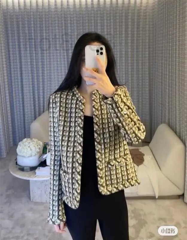 new 2023 designer clothes women jacket plus size autumn winter designer fashion Chains jackets tweed Leisure cardigan Mother's Day Gift YIUD