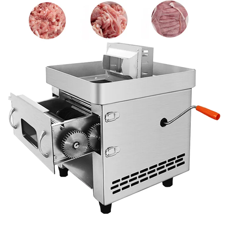 Cortador de carne comercial doméstico lâmina removível Cortador de carne elétrico Máquina automática de corte de carne