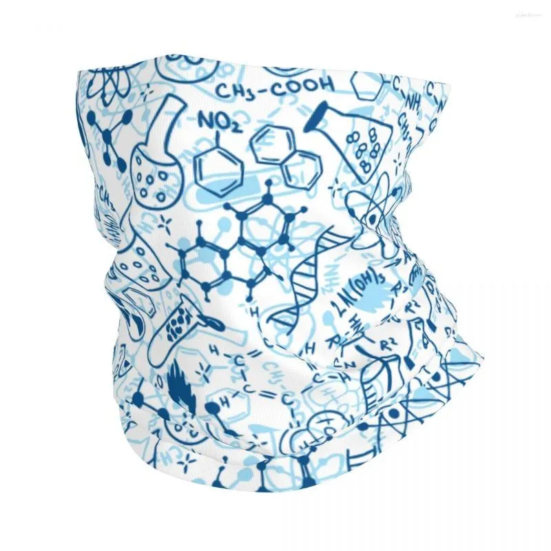 Écharpes Chimie Lab Bandana Cou Couverture Imprimé Wrap Écharpe Multi-usage Cagoule Course Unisexe Adulte Lavable