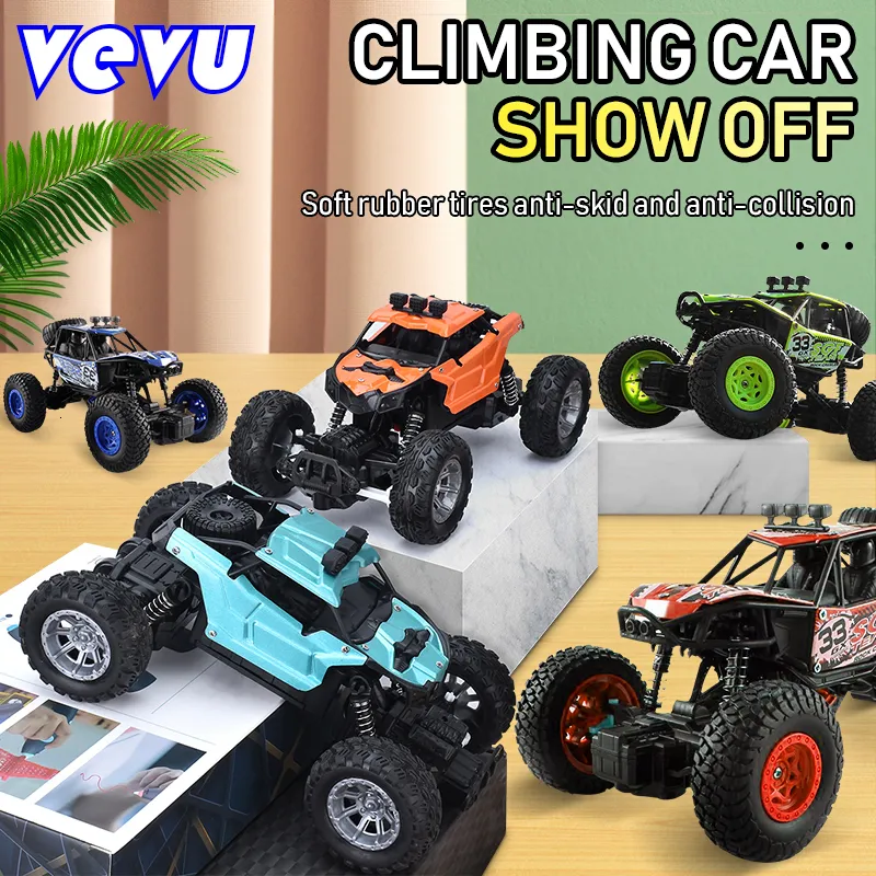 ElectricRC Car Childrens Toy Remote Control Crashresistant Charging Suv Climbing Large Models Come In A Variety Of Colors 230808
