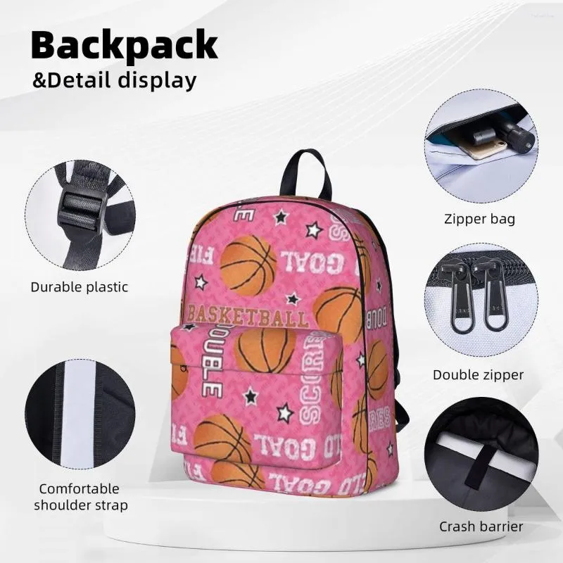 Mochila Baloncesto Salón De La Fama Mochilas Niños Niñas Mochila Niños  Mochilas Escolares Dibujos Animados Niños Mochila Laptop Bolsa De Hombro De  23,97 €