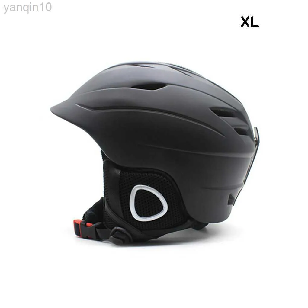 Skihelme Skihelm Integral geformte Ski-Snowboardhelme Sicherheitsmütze Skiausrüstung Kopfschutzwerkzeug Männer Frauen Motorrad XL HKD230808