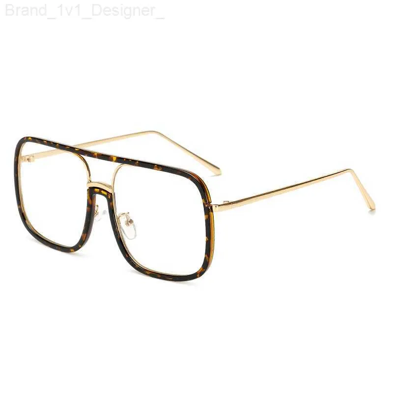 Женские солнцезащитные очки Fashion Fashion Big Frame Черные мужчины дешевые чистые очки для оптом с ретро -оттенками Case Designer для женщины L230808