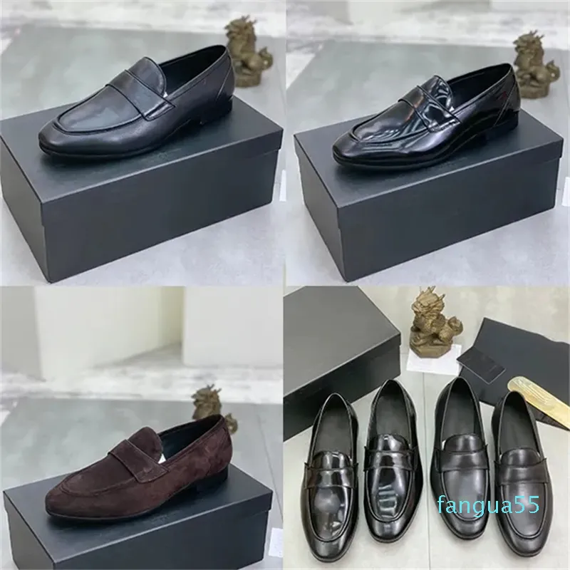 2023-Scarpe in pelle da uomo fabbrica capelli caduta abito da uomo da uomo comodo da uomo con suola morbida scarpe da uomo da sposa colore nero blu