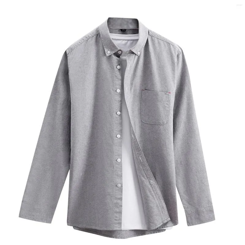 Chemises décontractées pour hommes Mens Fashion Wrinkle Respirant Spun Shirt Slim Fit Tops Vêtements Business Party