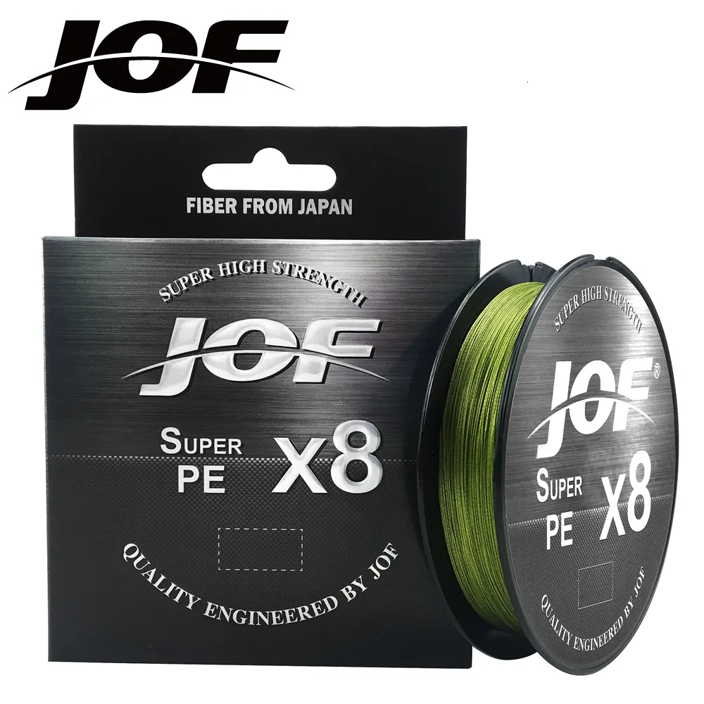 Braid Line JOF 8 väver Multifilament Fishing Line 150m 300m 500m 8 Strängar Flätad fiskelinje PE Line 15 20 30 40 50 60 100lb 230807