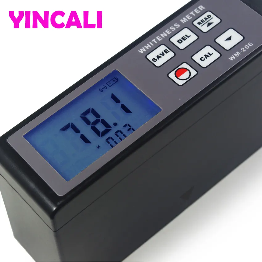 Digital Whiteness Meter Tester WM-206 Leucometer Measures the Whiteness Value of Object or Powder With Flat Surface Whiteness Tester