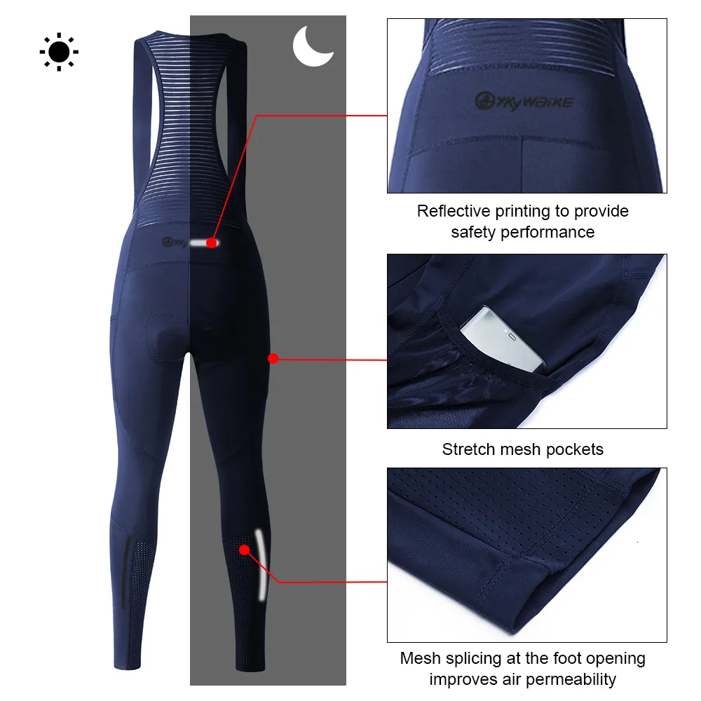 Ykywbike Womens Coolmax 3D Pad Thermal Bib Tights Sale Spring Long Tights  With 2 Pockets For MTB And Bicycle Cycling 230807 From Dao06, $42.21