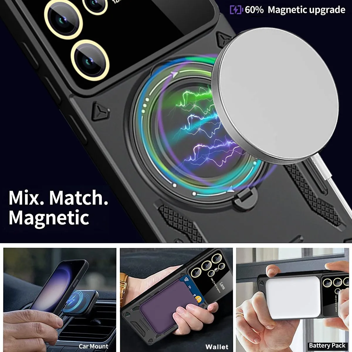 Support magnétique pour téléphone iRing - MagSafe - iPhone - Blanc  céramique