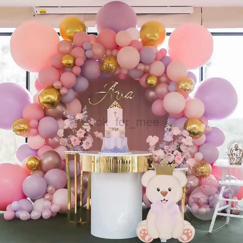 Pastel Doğum Günü Balonları Partisi Lateks Balon Çelenk Renkli Şeker Düğünü Parti Dekorasyonu 5-36inch Büyük Helyum Baloon Arch Oyuncak HKD230808