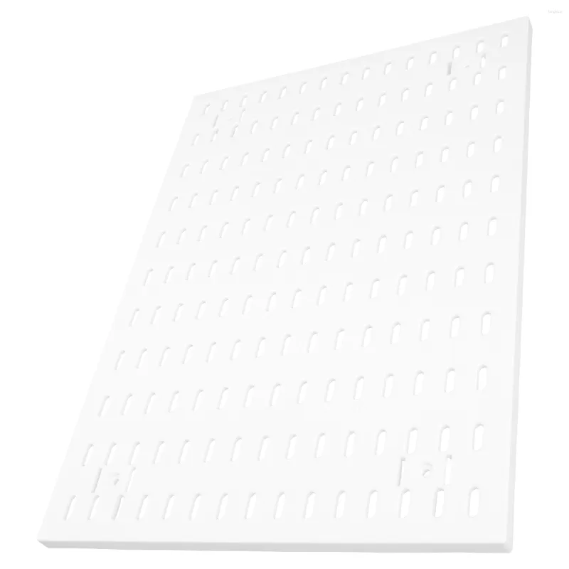 Haczyki wyświetlacze stojaki rzemieślnicze Peg Board Stojak do przechowywania domu Garaż Garaż Pegboard narzędzie Organizator Białe plastikowe biuro