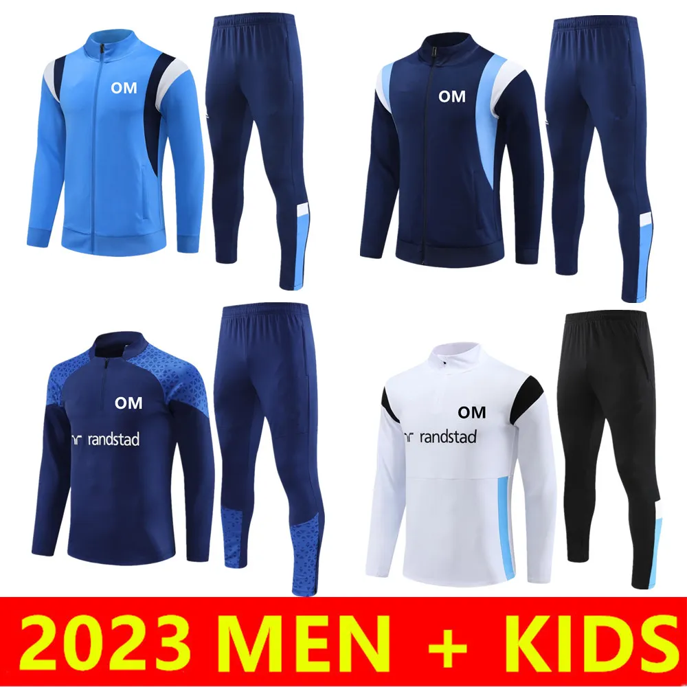 Barn män fotbollsspår 2023 2024 Milik Payet Surtetement Jacket 23 24 Fotbollsträning kostym Veste Maillot de Foot Guendouzi JAKTOPTOP