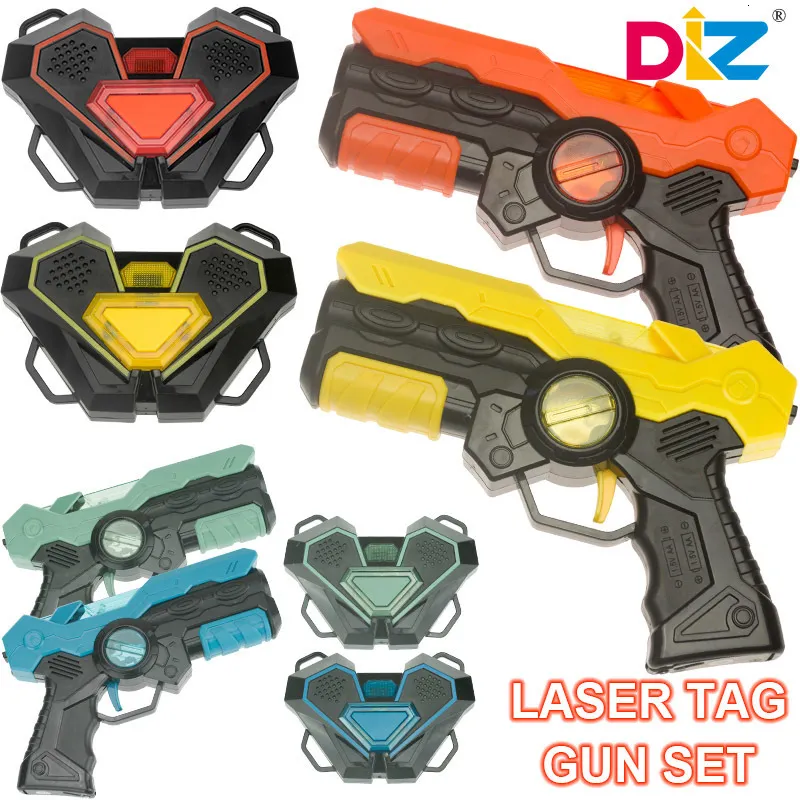 Toys Laser Tag Battle Game Gun Gun Set Electric Infrared Toy Guns Arme Kids Laser Strike Pistol for Boys Children Indoor Outdoor Sports 230807