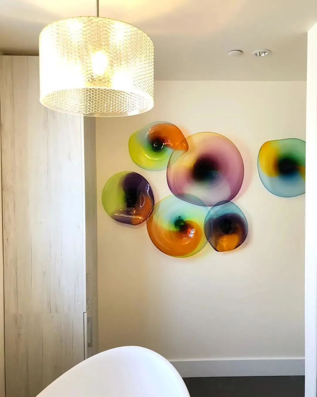 Venda imperdível Luzes de placa multicoloridas Lâmpada de parede de luxo vintage Decore iluminação para luminárias internas de sala de jantar