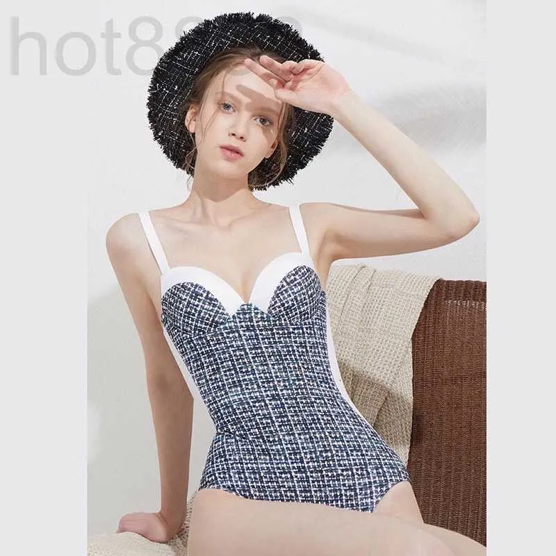 Damen Bademode Designer Badeanzug 2023 Sommer Damen Sexy Bikini Strand OOTD Mode Einteiler Druck Schnürung Einteiler UKDM