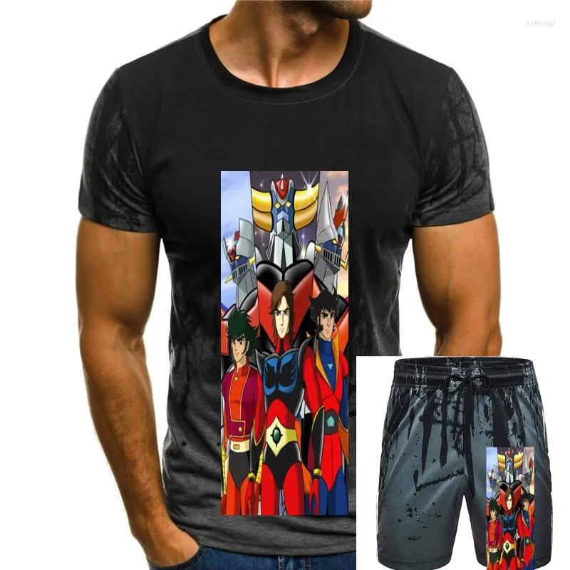 Agasalhos masculinos Camiseta Maglia Piloti Goldrake Grendizer Ufo Robot Mazinga Z Grande Camiseta com estampa personalizada