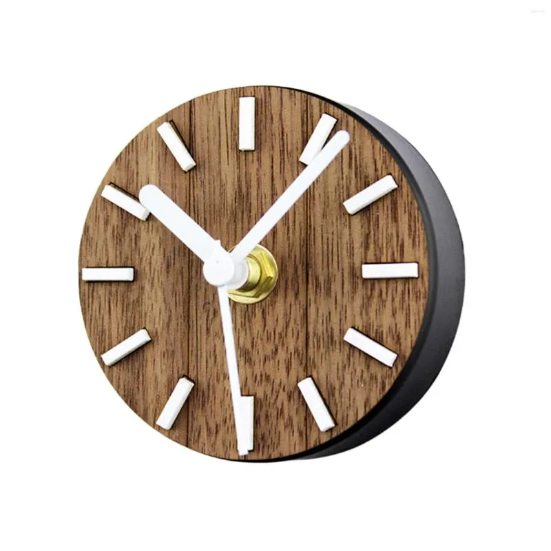 Horloges murales Rustique Grange Bois Aimant Horloge Vintage Décor Pour Cuisine Salon Chambre Bureau