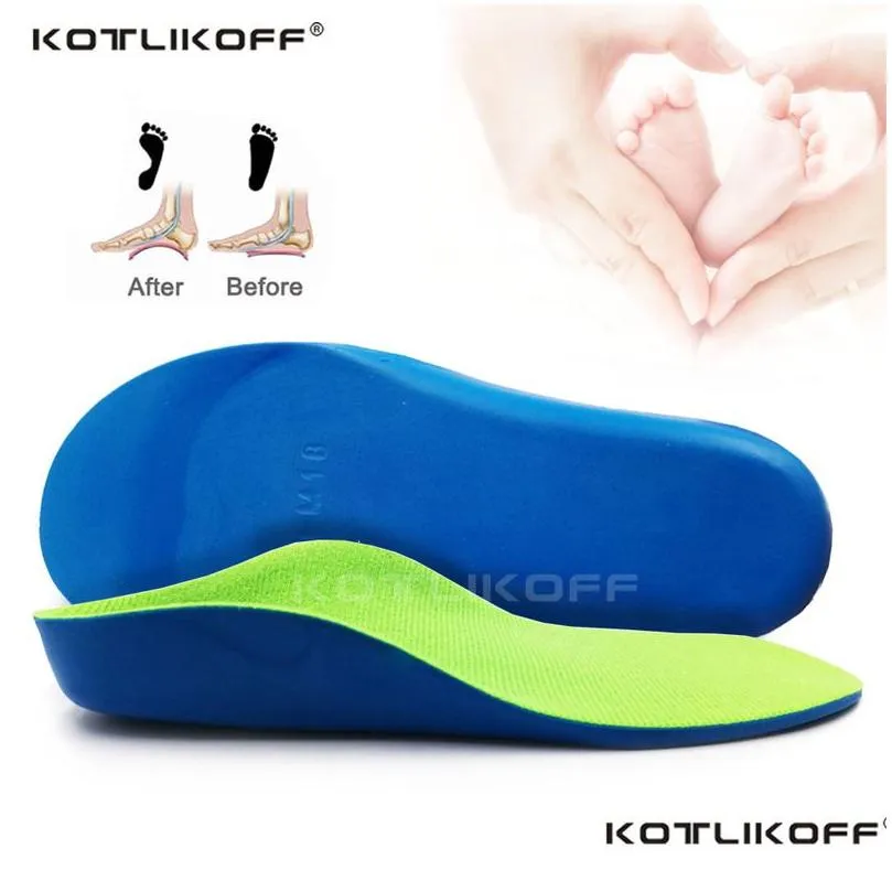 Shoe Parts Accessories Kotlikoff Children S Orthopedic Shoes Insoles For Feet Flat Foot Arch Support Kids Products Sole Insert 220610 Drop