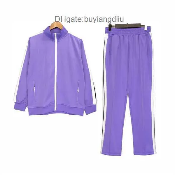 Agasalhos masculinos com zíper Casacos de rua soltos Ternos femininos Designers Hoodies Veste Femme Jaquetas Calças Roupas esportivas Moletons de corrida Roupas palms Angels 1ZGD