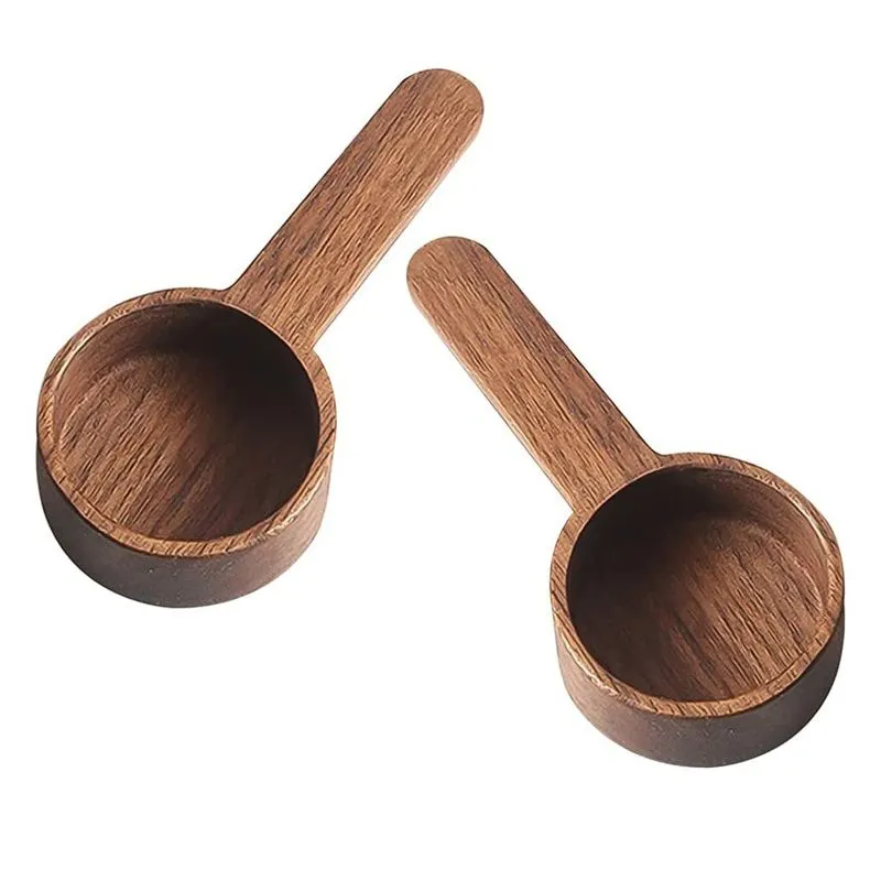 Kaffeelöffel Walnuss Holz Messlöffel Küche Messlöffel Tee Kaffee Scoop Zucker Löffel Messwerkzeuge LX4722