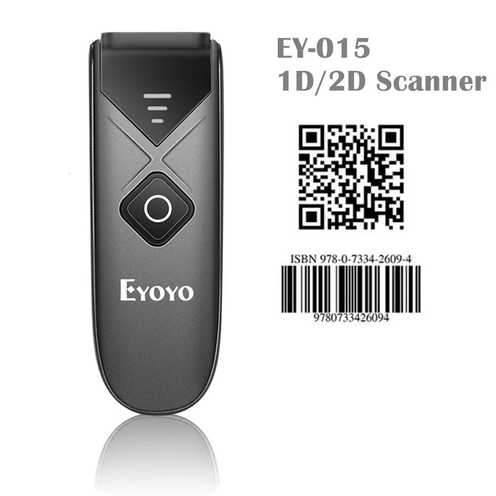 Eyoyo Mini 2D QR 1D Bluetooth Barcode Scanner, Portable Wireless Barcode  Reader with USB Wired/Bluetooth/ 2.4G Wireless Connection PDF417 Data  Matrix Image Scanner for iPad, iPhone, Android, Tablet PC,2D barcode scanner