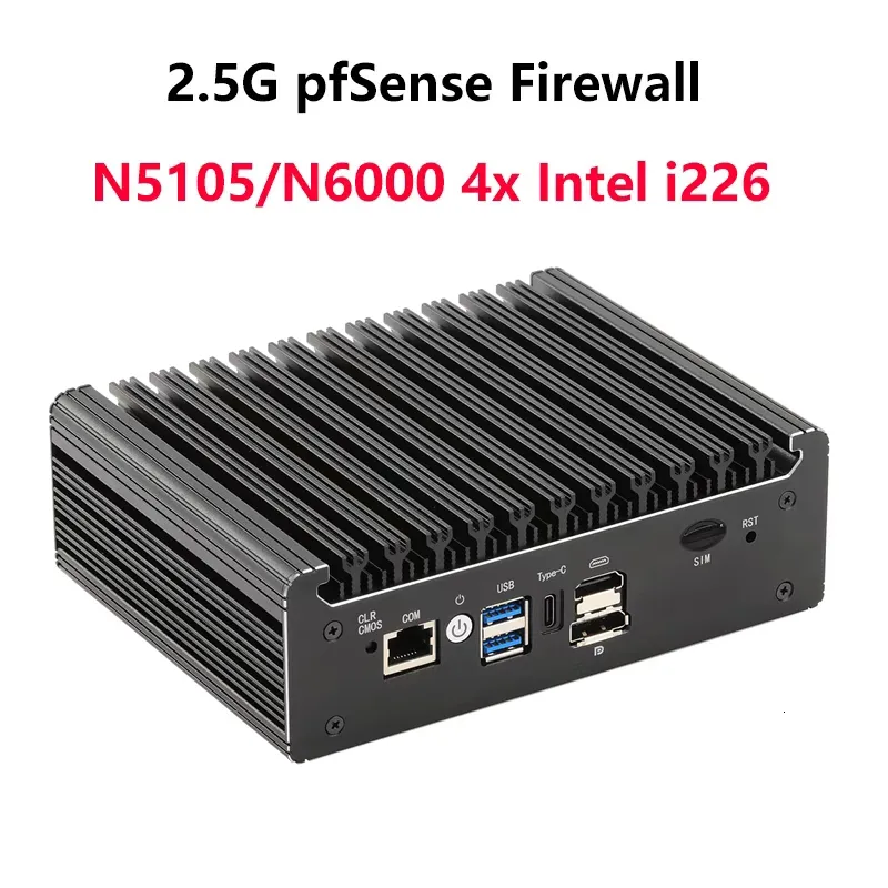 Other Electronics Fanless Mini PC K31 N5105N6000 Soft Router pfSense Firewall 4xIntel 25G i226 Industrial OPNsense PVE ESXi 230808