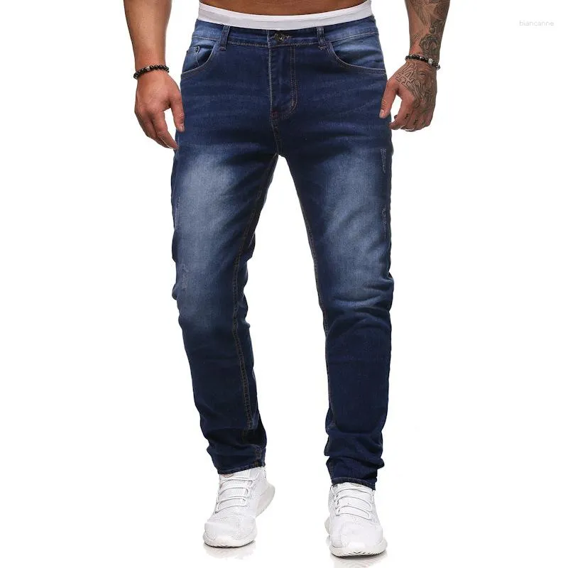 Jeans pour hommes Casual Hommes Noir Bleu Sports Boyfriend Pantalon Lose Fit Daily Wear Vêtements