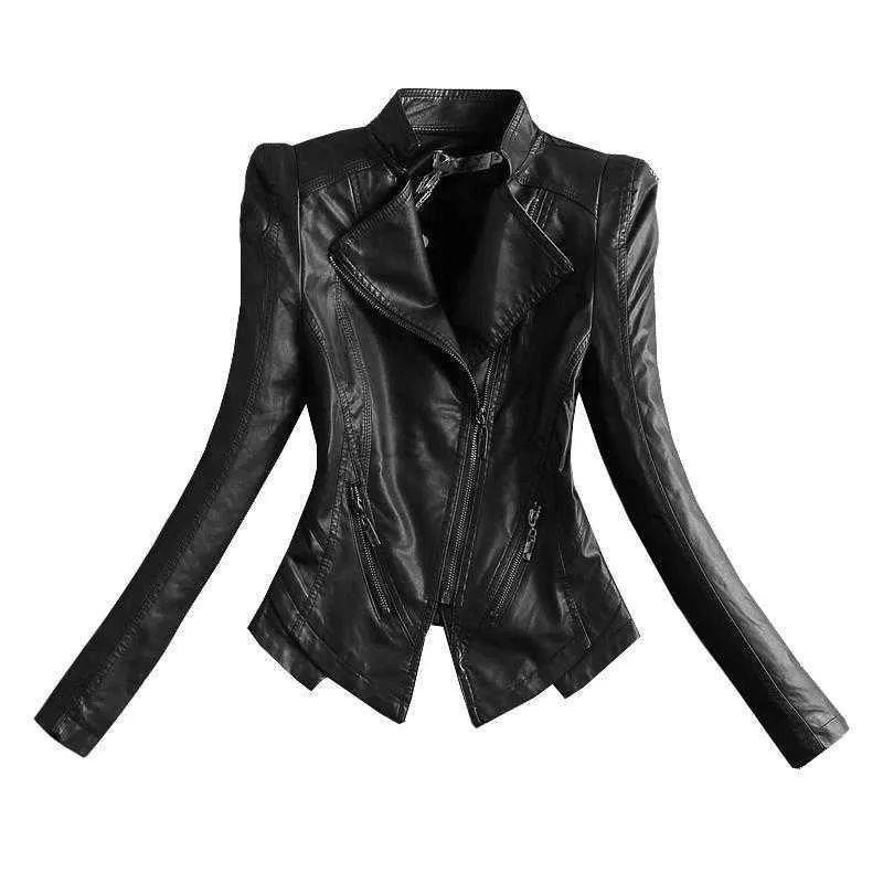 2023 New Fashion Womens Slim Leather Bike Leather Jackets 2023 New Fashion Womens Slim Leather Bike Leather Jackets