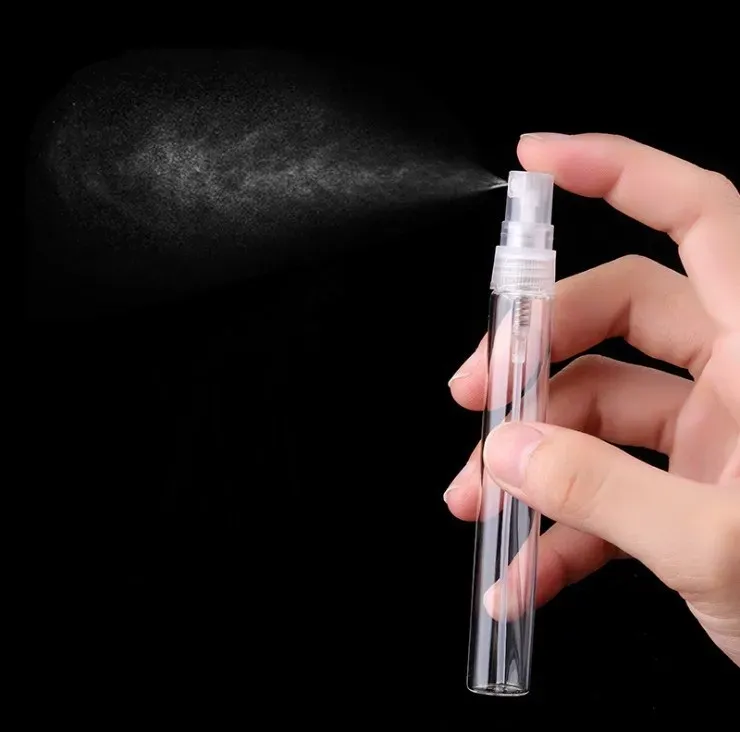 3ml 5ml 10ml Mini Clear Glass  Oil Perfume Bottle Spray Atomizer Portable Travel Cosmetic Container Perfume Bottles