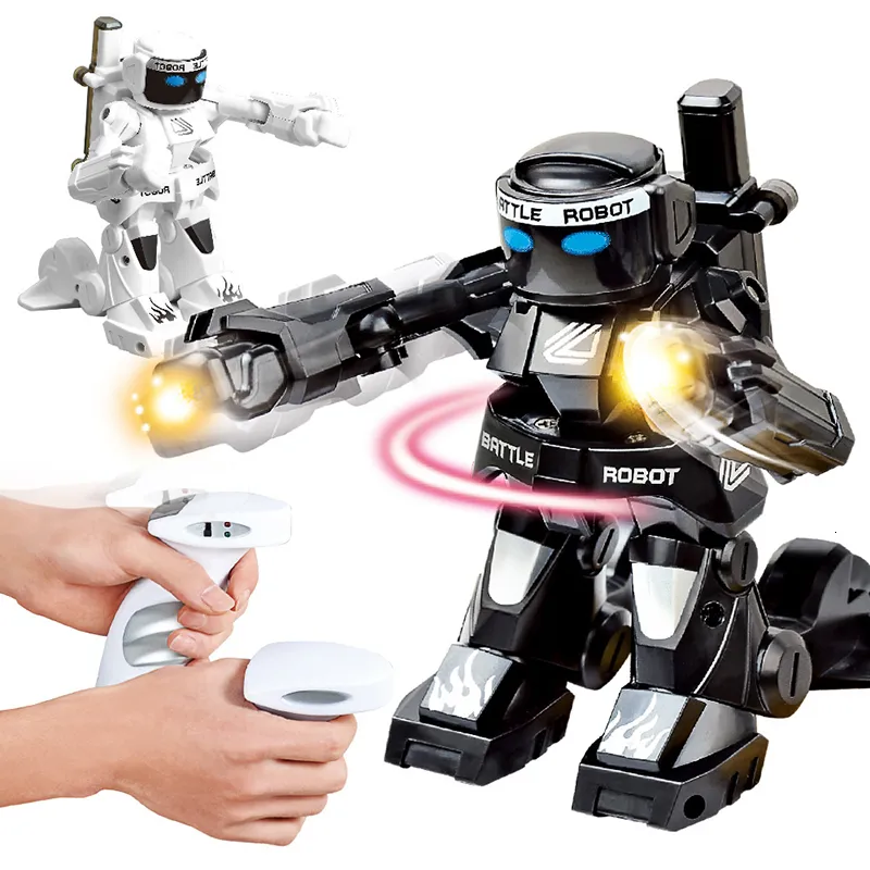 Electric/RC Animals 777-615 RC Battle Fighting Robot Remote Control Body Sense Control Smart Robot Intelligent Educativo Electrics för barn 230808