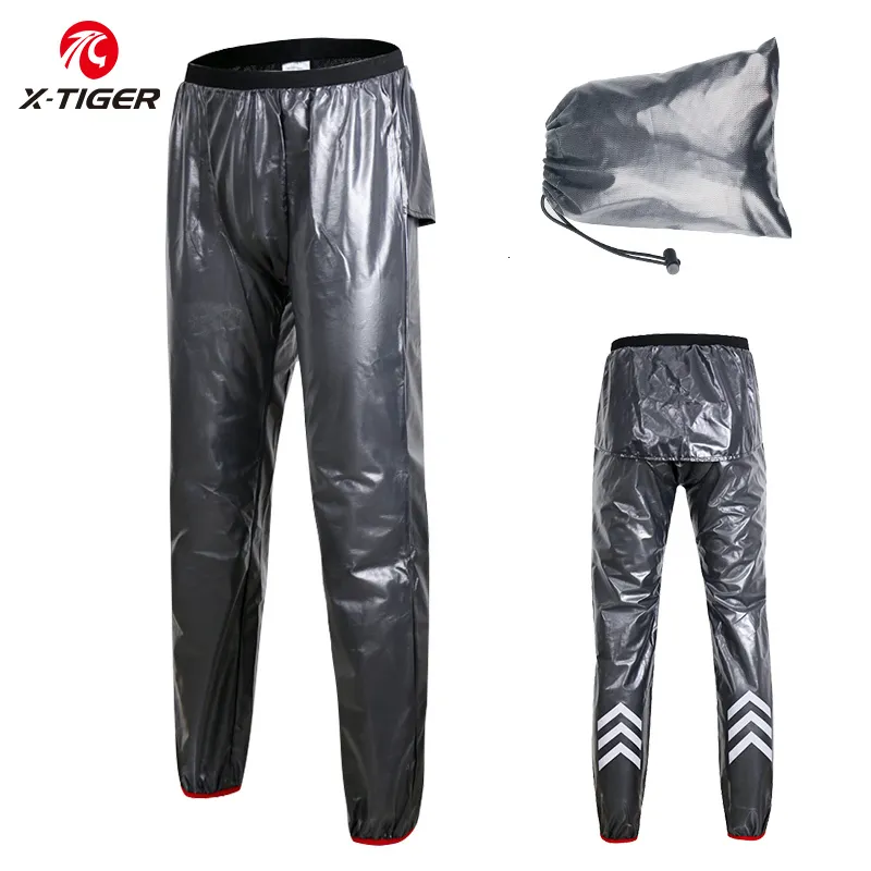 Cycling Pants X-TIGER Cycling Rain Pants Waterproof Reflective MTB Bike Rain Trouser Sports Multi-use Running Hiking Camping Fishing Rain Pant 230807