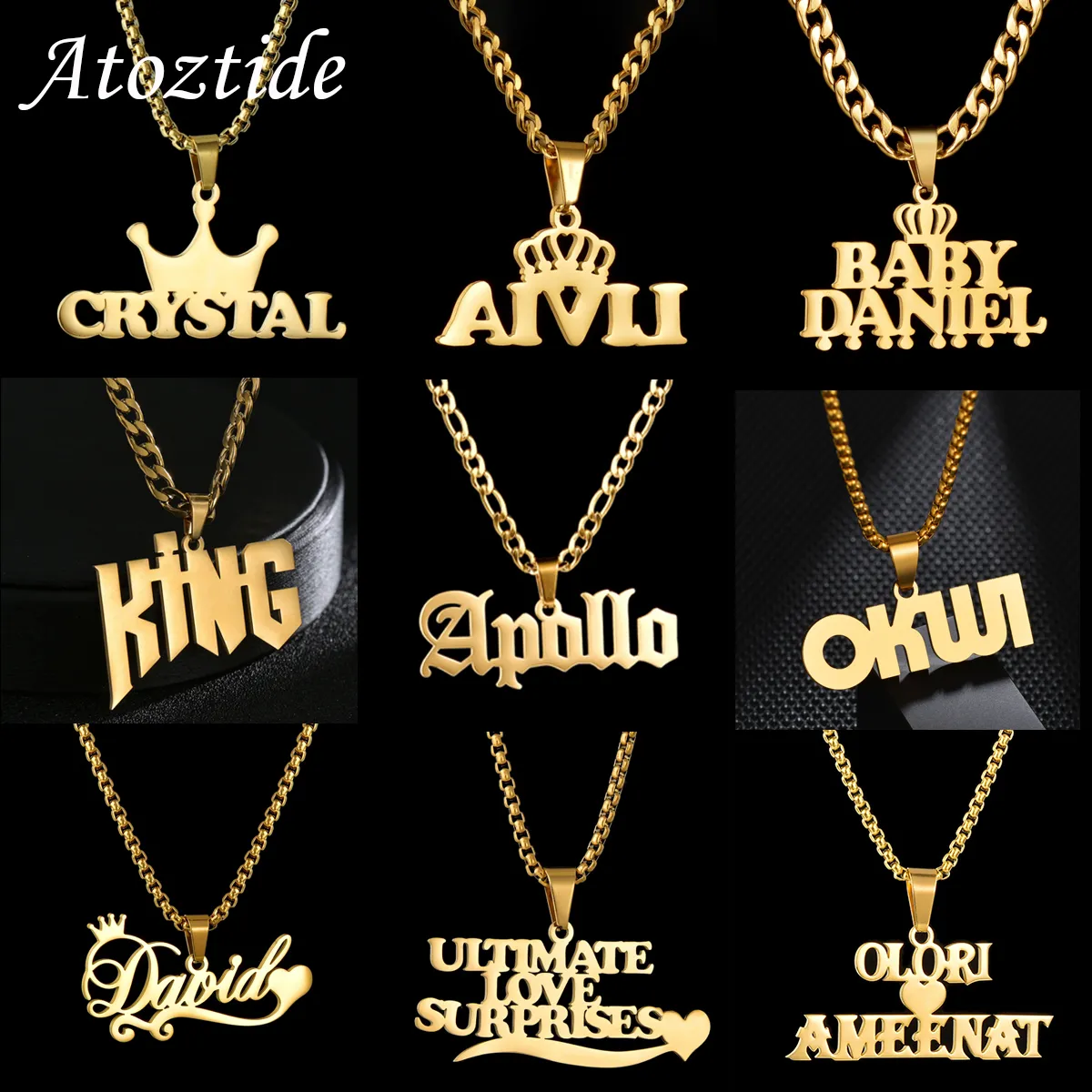Designing Custom Chain Personalized Chain For Men Custom Name Pendant... From Datai, $7.36 ...