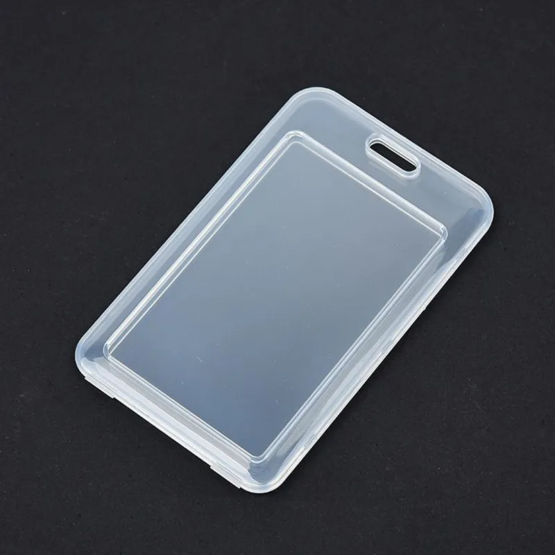 Plastic Double Sided IC Card Business Card Case Transparent Protection  Sleeve Anti Theft Card Holder School Office LX4977 From 0,32  | DHgate