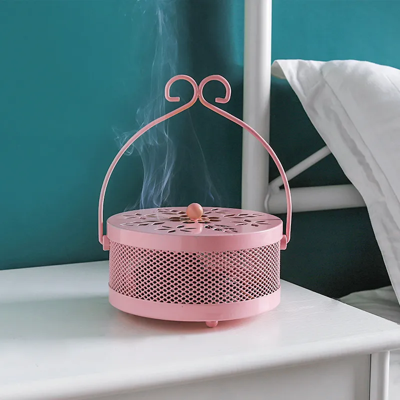 Novelty Items Mosquito Repellent Incense Box Home Fire Protection Creative Portable Hanging Iron Cover Mosquito Repellent Incense Holder 230808